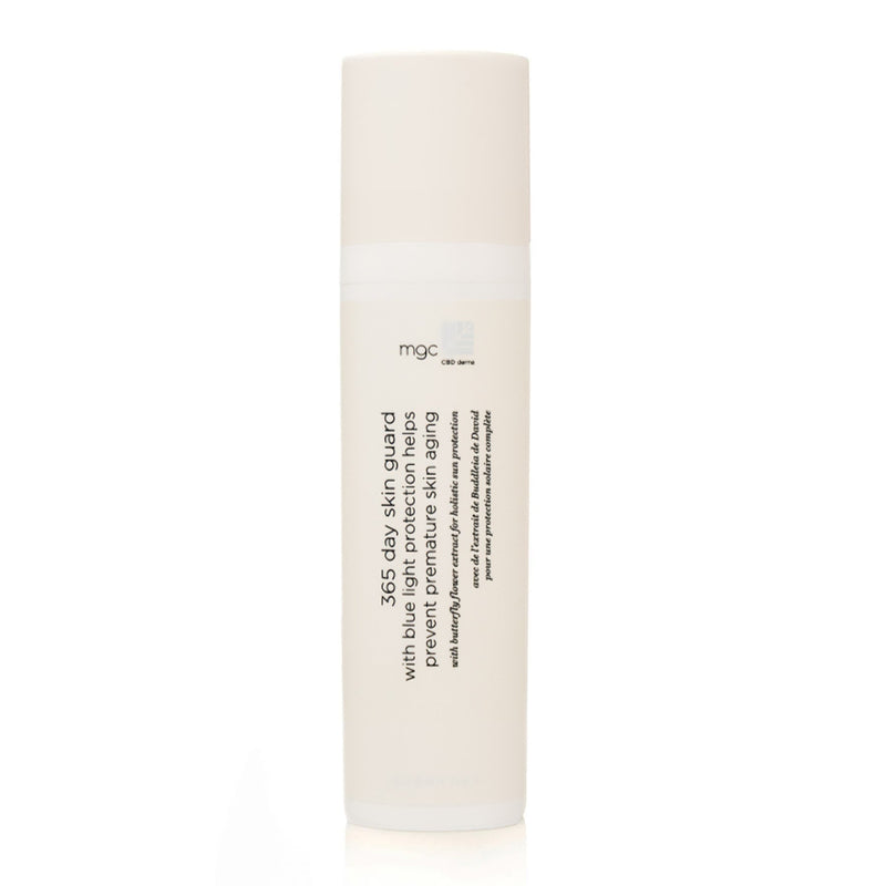MGC Derma 365 Day Skin Guard – Lightweight, non-greasy formula for acne-prone and sensitive skin. Soothes redness, calms irritation, and protects against sun damage with anti-inflammatory botanicals and antioxidants.